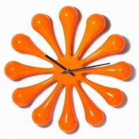 Часы Капли оранжевые