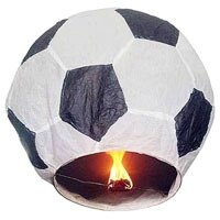 Фонарь желаний бумажный футбольный мяч размер 100см