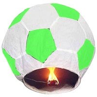 Фонарь желаний бумажный футбольный мяч размер 100см